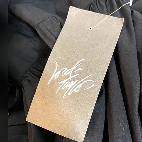 Maggy London black Sleeveless ruffle Mini Dress, Size 10, New with tag - Picture 4 of 12